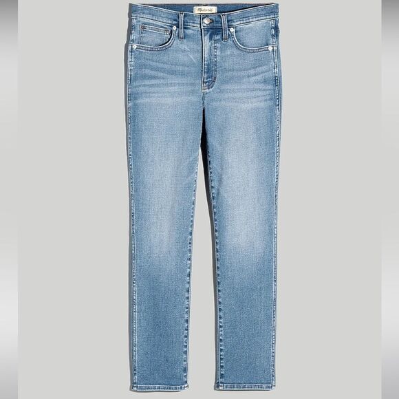 Madewell NWT Mid Rise Stovepipe Jeans Size 30 in Skyford Wash - Picture 5 of 8